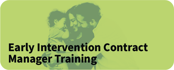 Early intervention Contract manager training